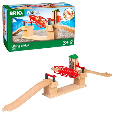 BRIO World 33757 Hebebrücke - Eisenbahnzubehör Holzeisenbahn - Kleinkinderspielzeug empfohlen für Kinder ab 3 Jahren im Sale